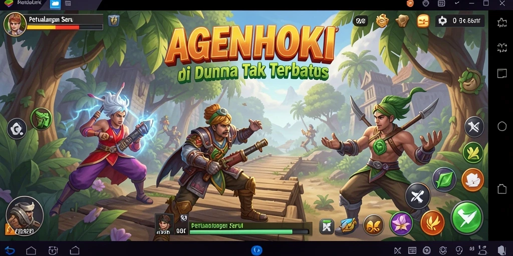 Tampilan gameplay AGENHOKI yang menakjubkan dan imersif.