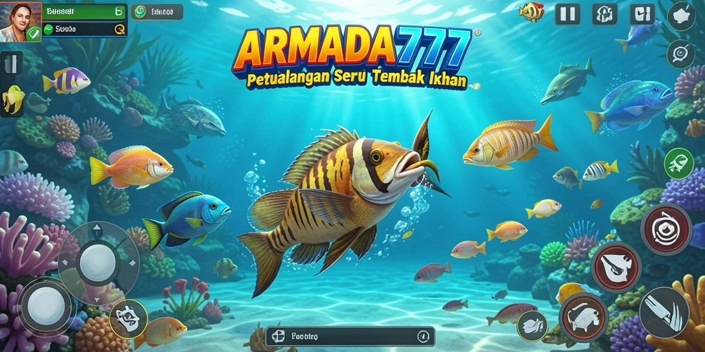Tampilan gameplay ARMADA777 yang seru dan penuh warna.