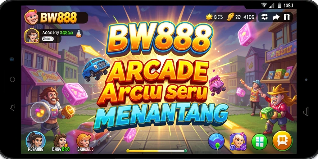 Tangkapan layar utama BW888 menampilkan aksi gameplay Arcade yang dinamis.