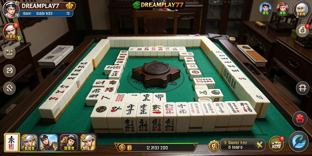 Gameplay seru Mahjong di DREAMPLAY77 dengan desain menarik.