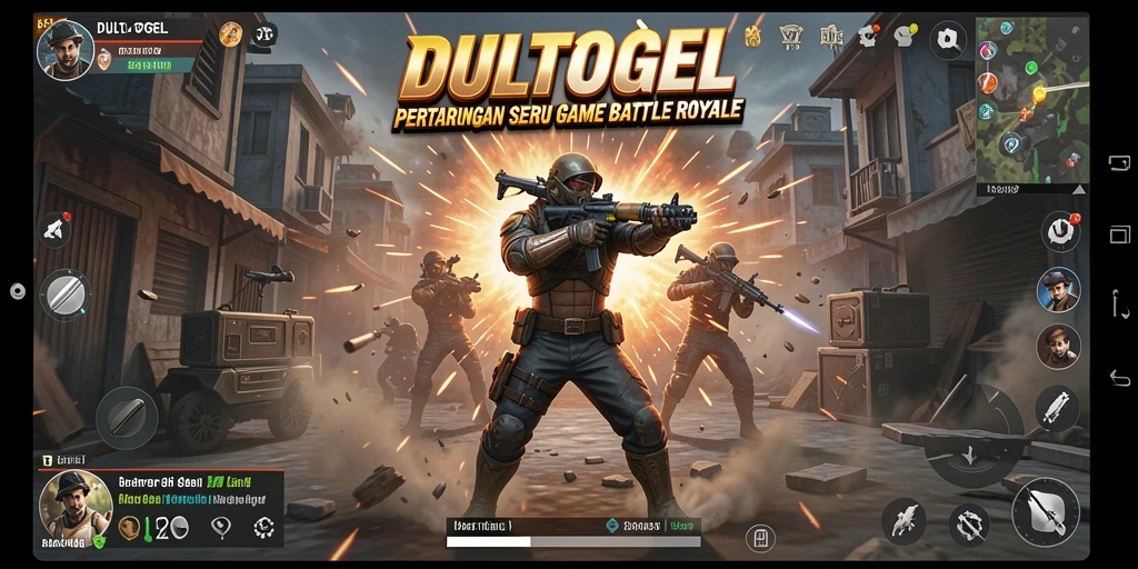 Tampilan pertempuran seru di DULTOGEL dengan grafis menawan.
