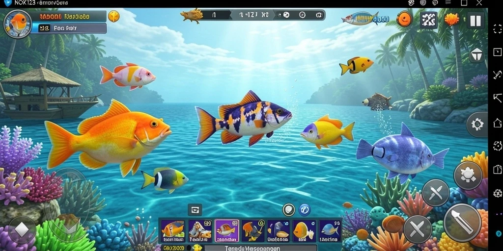 Screenshot gameplay Tembak Ikan yang penuh aksi di NOX123.