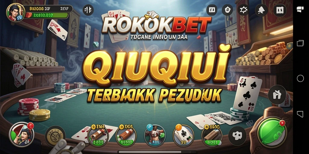 Tampilan gameplay ROKOKBET dengan suasana permainan QiuQiu yang seru.
