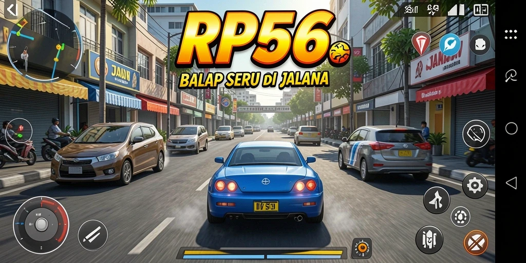 Tampilan menarik dari gameplay seru RP66 yang penuh kecepatan.