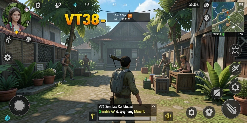 Tampilan gameplay VT38 yang menarik dan imersif.
